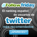 Followfriday.com, recomienda los viernes a otros usuarios de Twitter